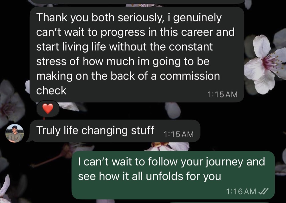 Past Beyond the Sale client result or testimonial screenshot