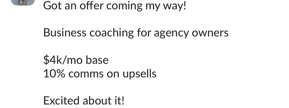 Past Beyond the Sale client result or testimonial screenshot