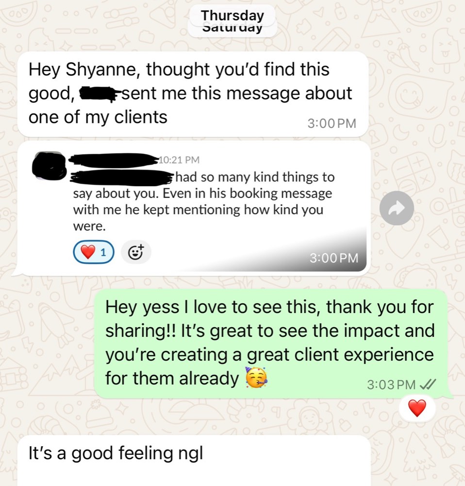 Past Beyond the Sale client result or testimonial screenshot