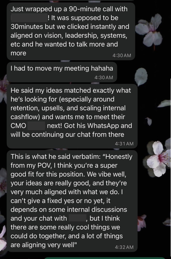 Past Beyond the Sale client result or testimonial screenshot