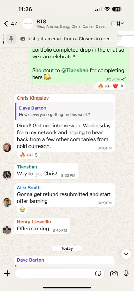 Past Beyond the Sale client result or testimonial screenshot